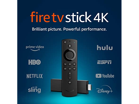 Amazon Fire TV Stick 4K de voz 4K 8GB negro con 1.5GB de memoria RAM