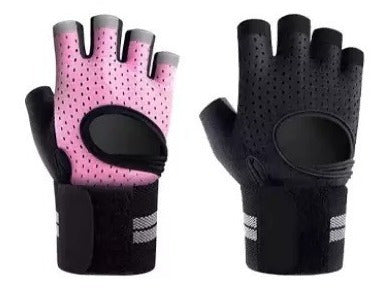 Guantes Gym Con Muñequera Entrenamiento Gimnasio Pesas Gym